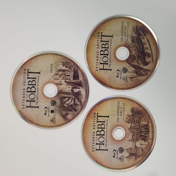 THE DESOLATION OF SMAUG Extended Edition 3 Blu Ray Set, MINT CONDITION - Picture 11 of 14